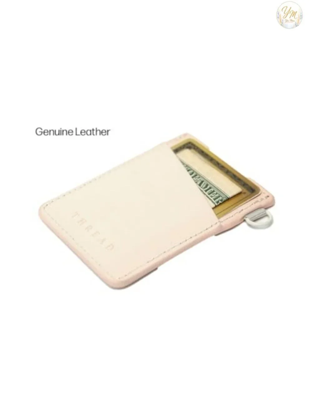 Ultra Slim Minimalist Leather Card Holder Wallet with Lanyard